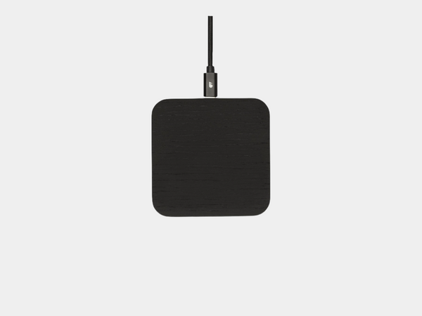 oakyblocks black wooden wireless charger | black