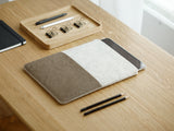 oak oakywood classic desk with accessories | oak,