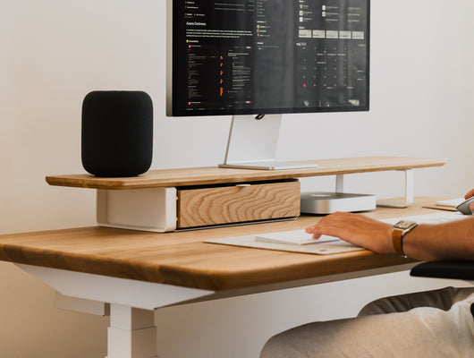 Oakywood Desk Shelf with drawer |, 