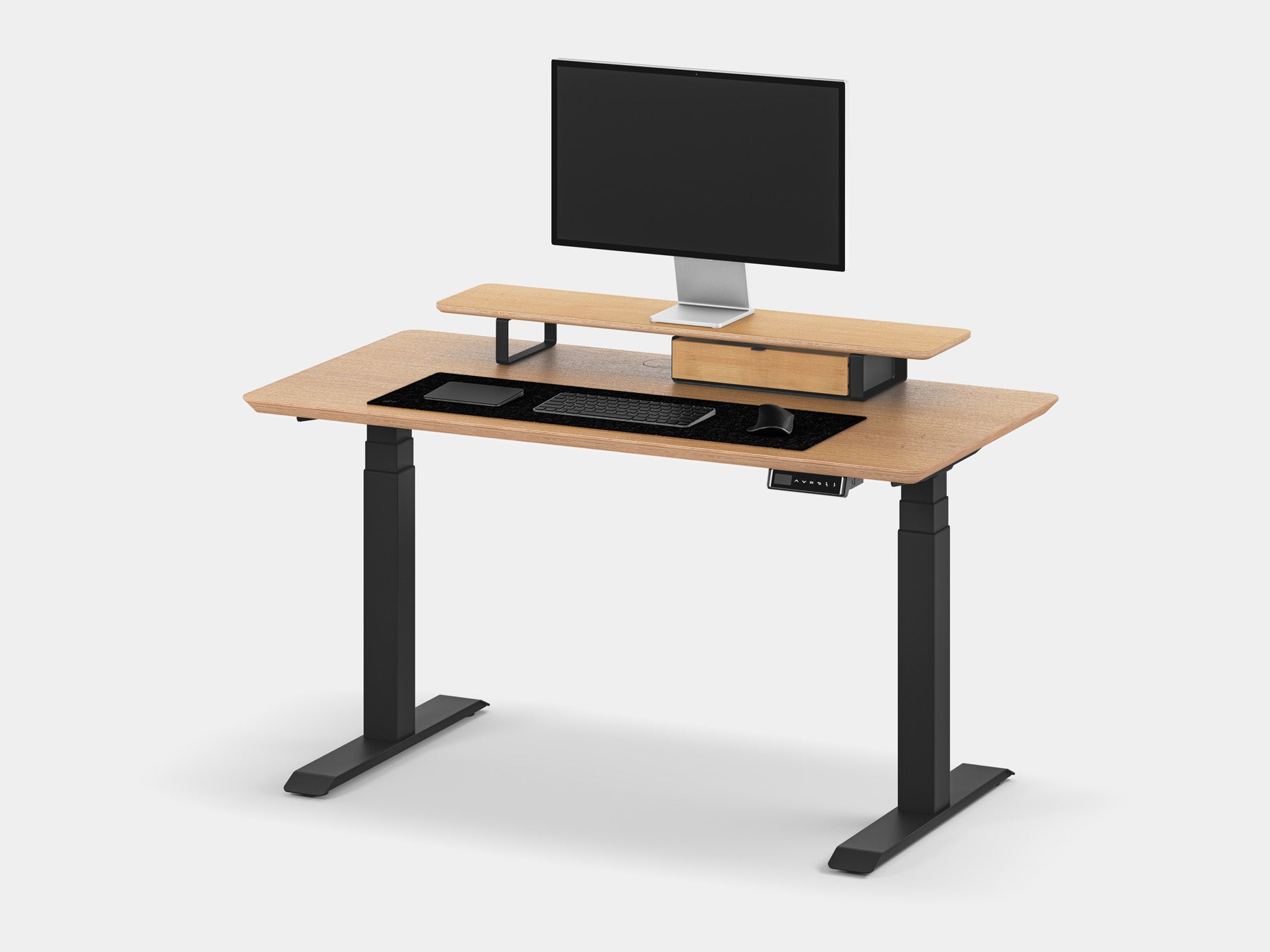 oak veneer, , black