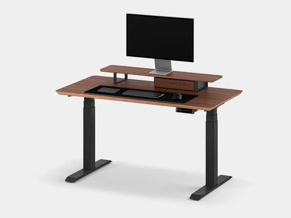 walnut veneer, , black