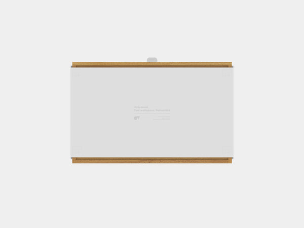 oakywood oak modular drawer with white base bottom view | oak, , white
