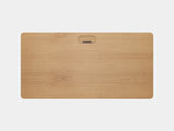 oakywood oak veneer standing desk pro table top and cable management view | oak veneer, , 