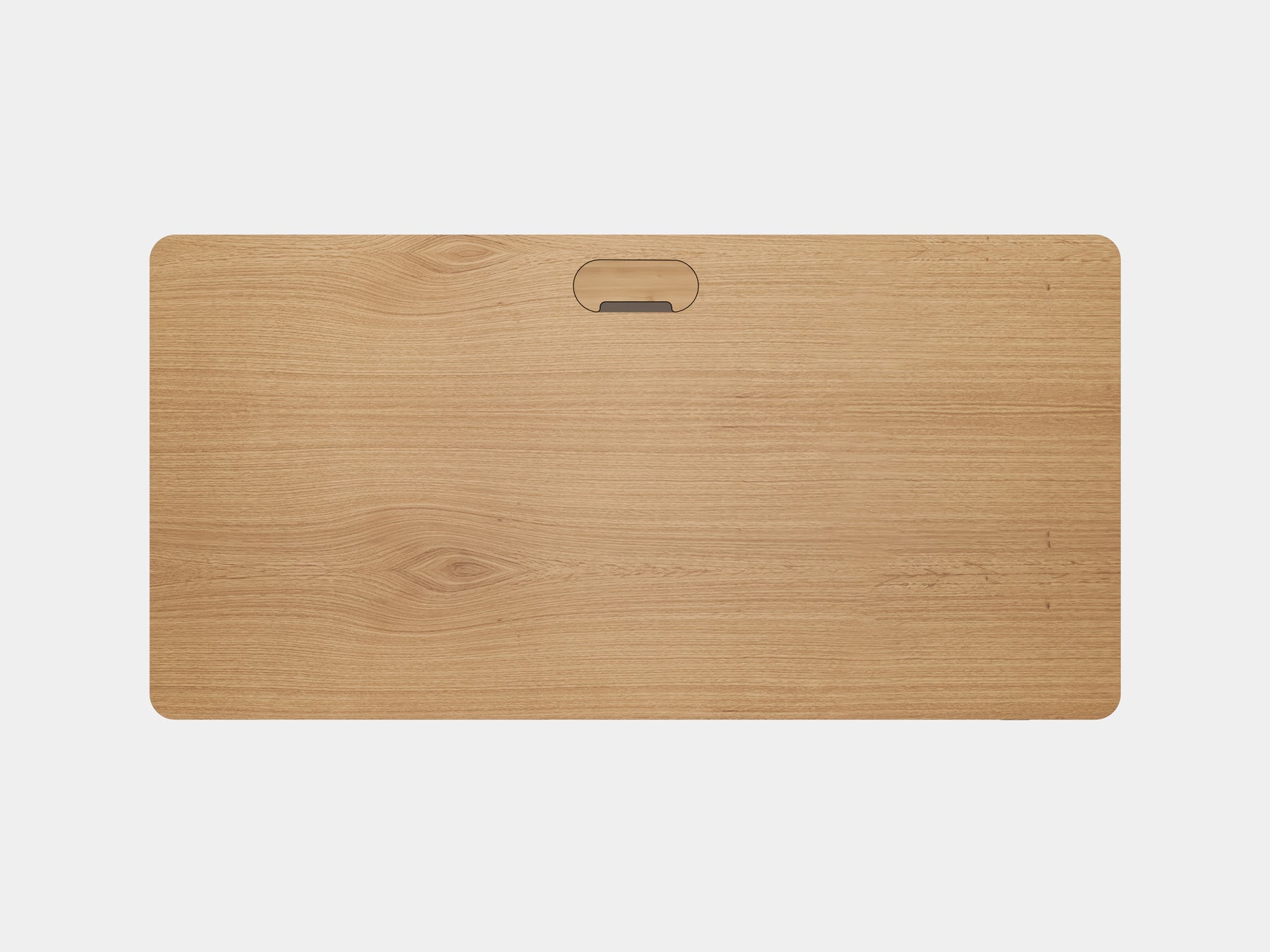 oakywood oak veneer standing desk pro table top and cable management view | oak veneer, , 