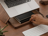 oakywood walnut wooden tray desk setup | walnut, 