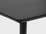 black wooden oakywood classic desk detail closeup | black,