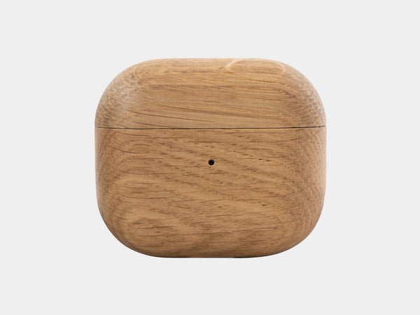 oakywood oak wooden airpods 3 case front | oak, airpods 3