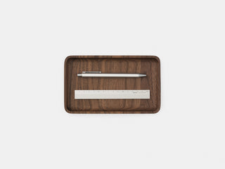 oakywood walnut wooden tray small size top view | walnut, small
