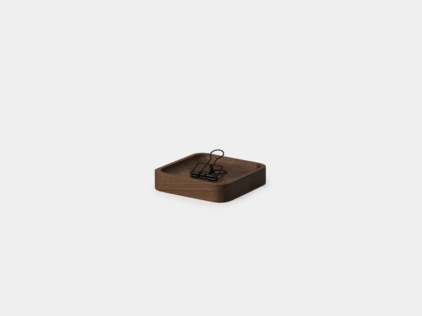 oakyblocks walnut small tray side view | walnut