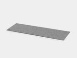 oakywood large grey felt desk mat empty view | grey, large