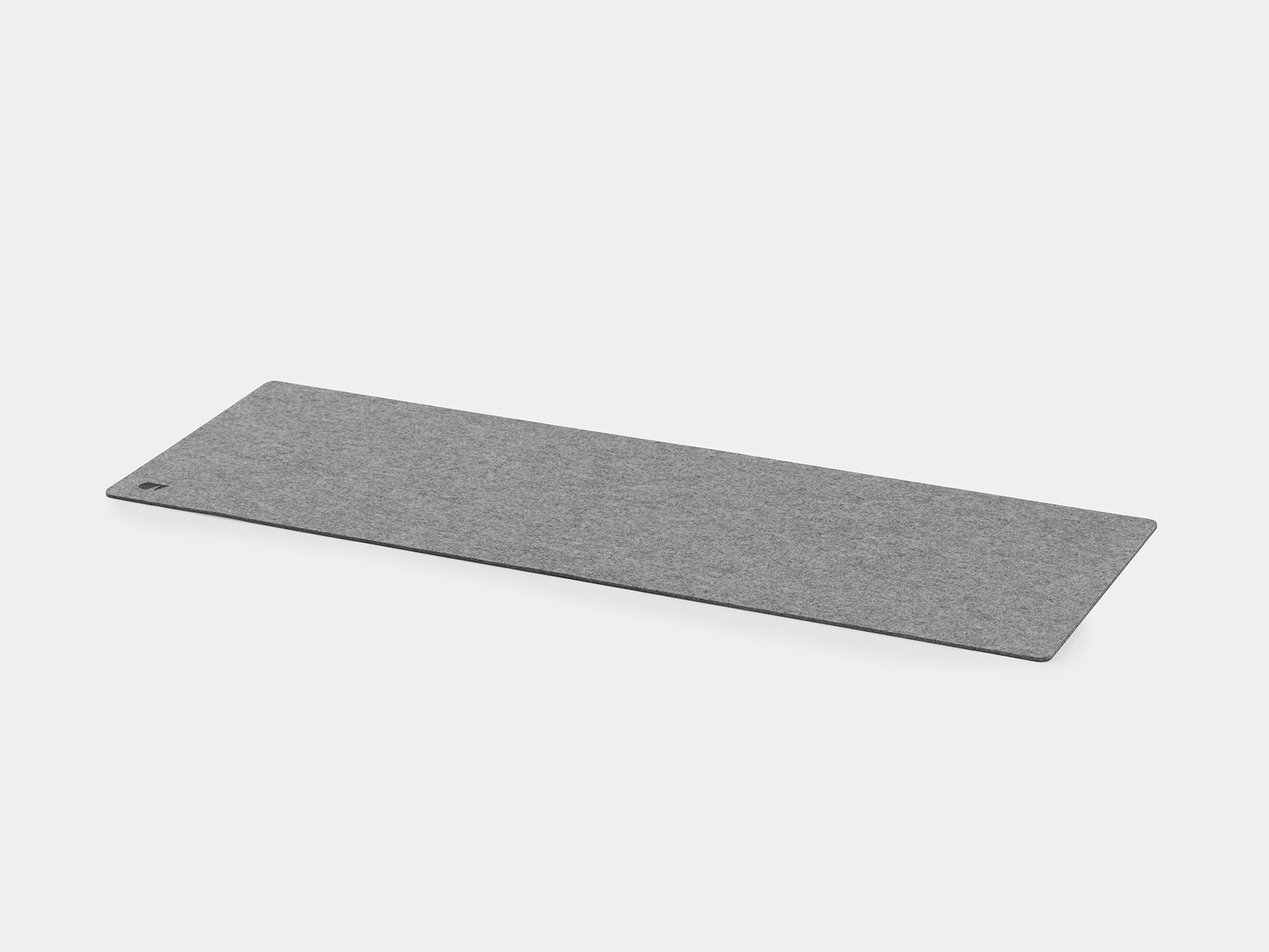 oakywood large grey felt desk mat empty view | grey, large