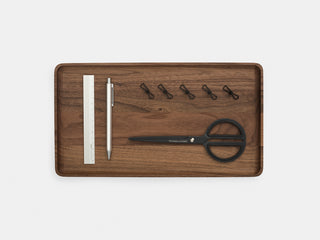 oakywood walnut wooden tray large size top view | walnut, large